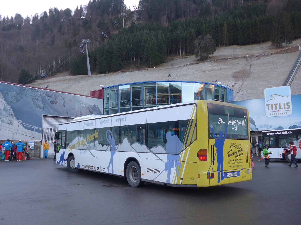 (177'424) - EAB Engelberg - Nr. 6/OW 10'260 - Mercedes (ex TPL Lugano Nr. 10) am 30. Dezember 2016 in Engelberg, Titlisbahnen