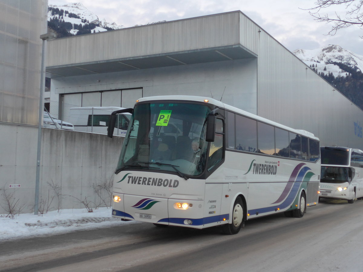 (177'618) - Twerenbold, Baden - Nr. 32/AG 16'950 - Bova am 7. Januar 2017 beim Bahnhof Frutigen