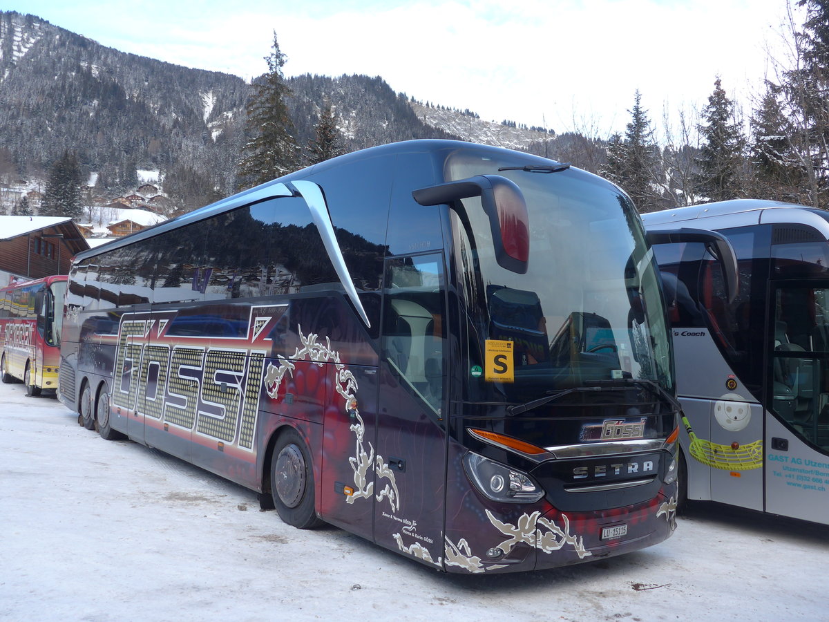 (177'752) - Gssi, Horw - LU 15'115 - Setra am 7. Januar 2017 in Adelboden, ASB