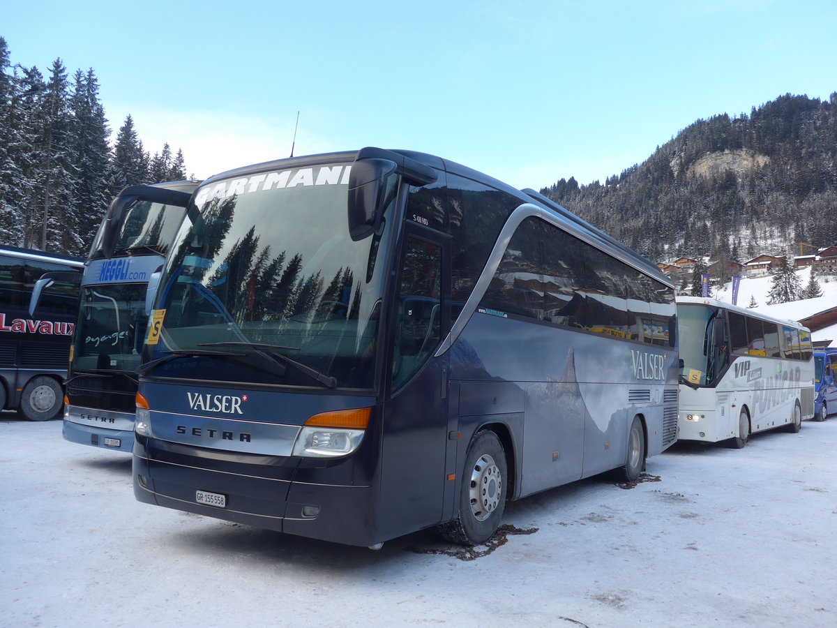 (177'753) - Gartmann, Vals - GR 155'558 - Setra am 7. Januar 2017 in Adelboden, ASB