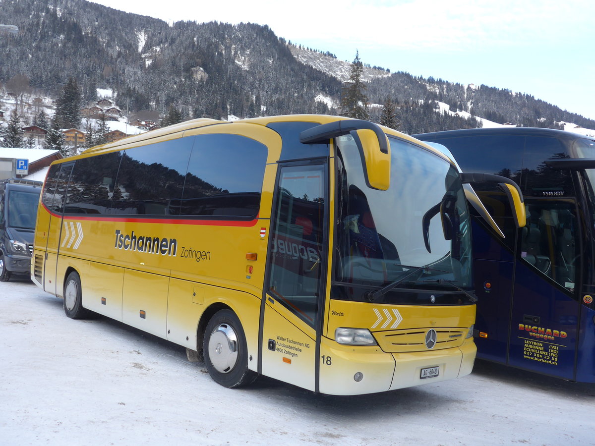 (177'773) - Tschannen, Zofingen - Nr. 18/AG 6048 - Mercedes am 7. Januar 2017 in Adelboden, ASB