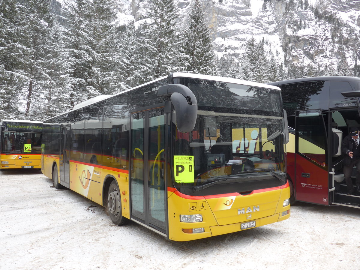 (177'848) - Steiner, Messen - SO 21'820 - MAN am 7. Januar 2017 in Adelboden, Unter dem Birg