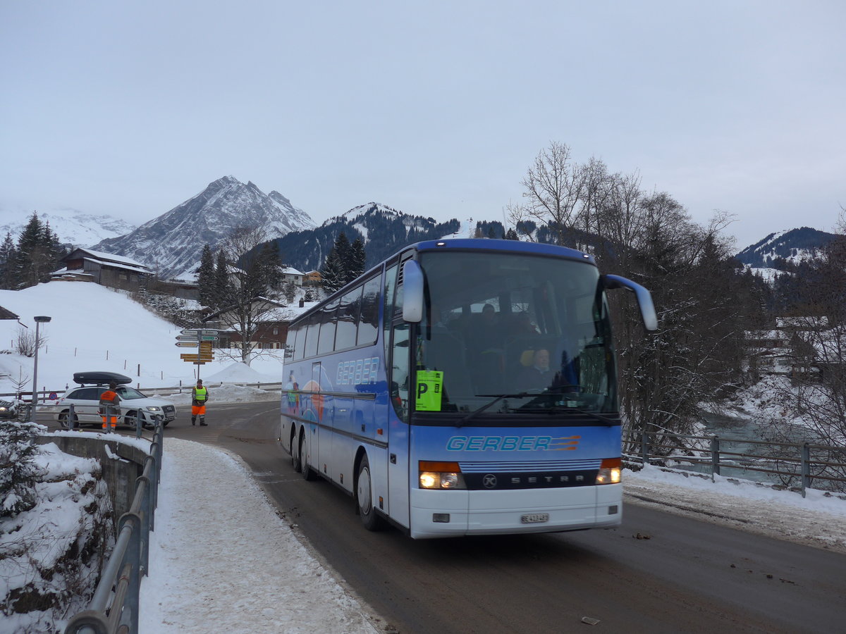 (177'902) - Gerber, Roggwil - Nr. 5/BE 413'481 - Setra am 7. Januar 2017 in Adelboden, Oey