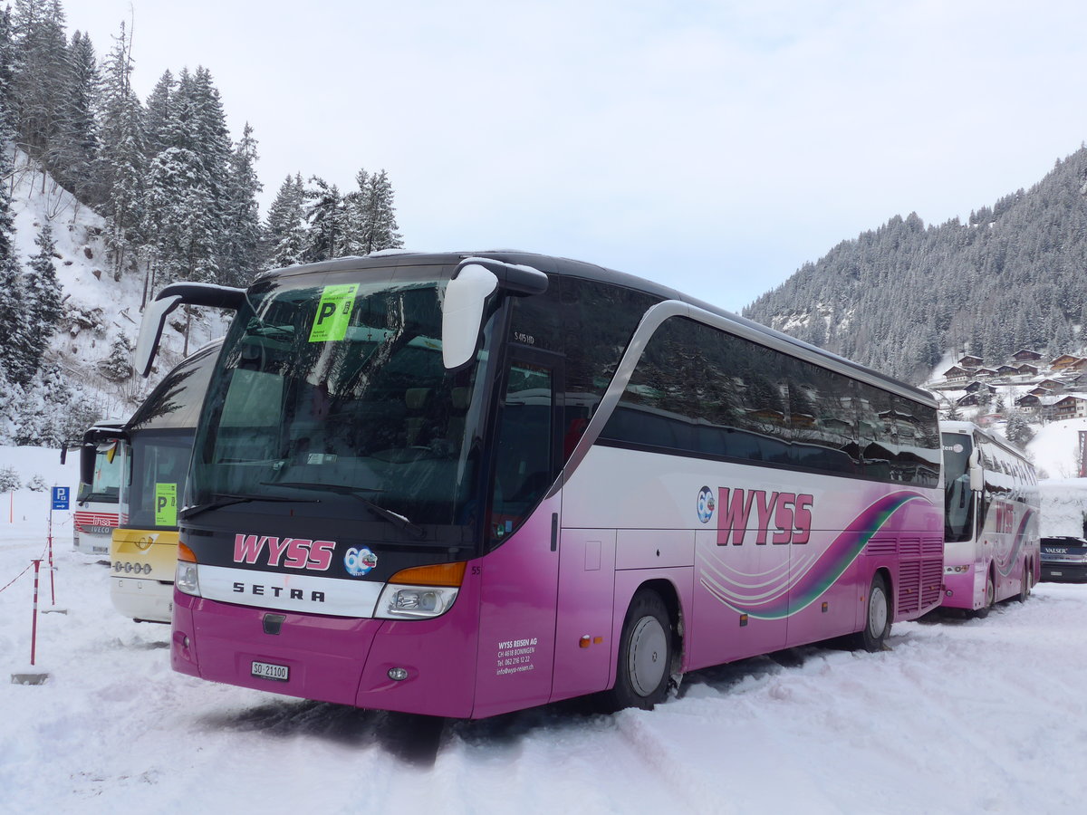 (177'943) - Wyss, Boningen - Nr. 55/SO 21'100 - Setra am 8. Januar 2017 in Adelboden, ASB