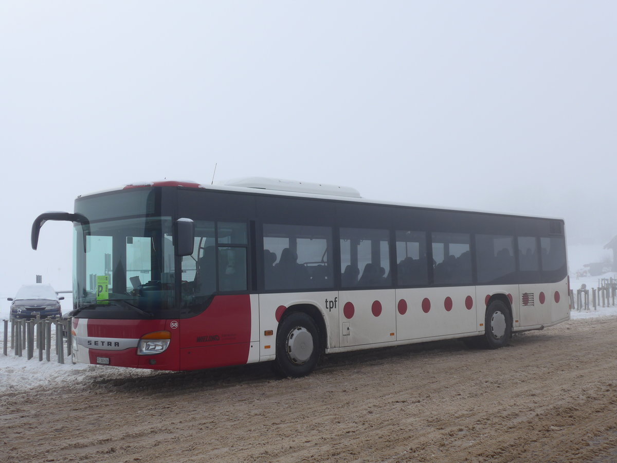 (177'971) - Wieland, Murten - Nr. 58/FR 300'636 - Setra am 8. Januar 2017 in Adelboden, Weltcup