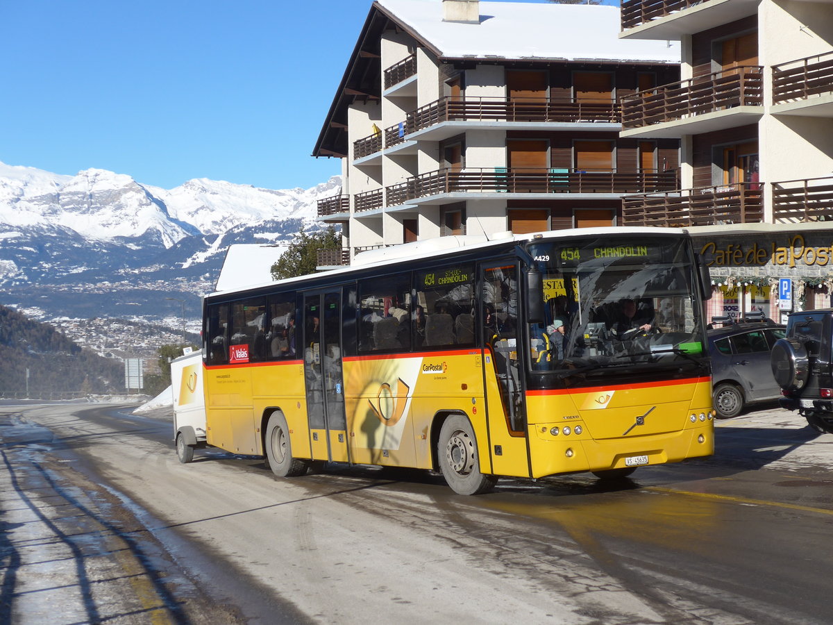 (178'115) - TSAR, Sierre - VS 45'635 - Volvo (ex Epiney, Ayer) am 21. Januar 2017 in St-Luc, Post