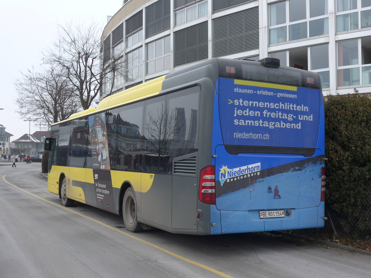 (178'154) - STI Thun - Nr. 154/BE 801'154 - Mercedes am 22. Januar 2017 bei der Schifflndte Thun