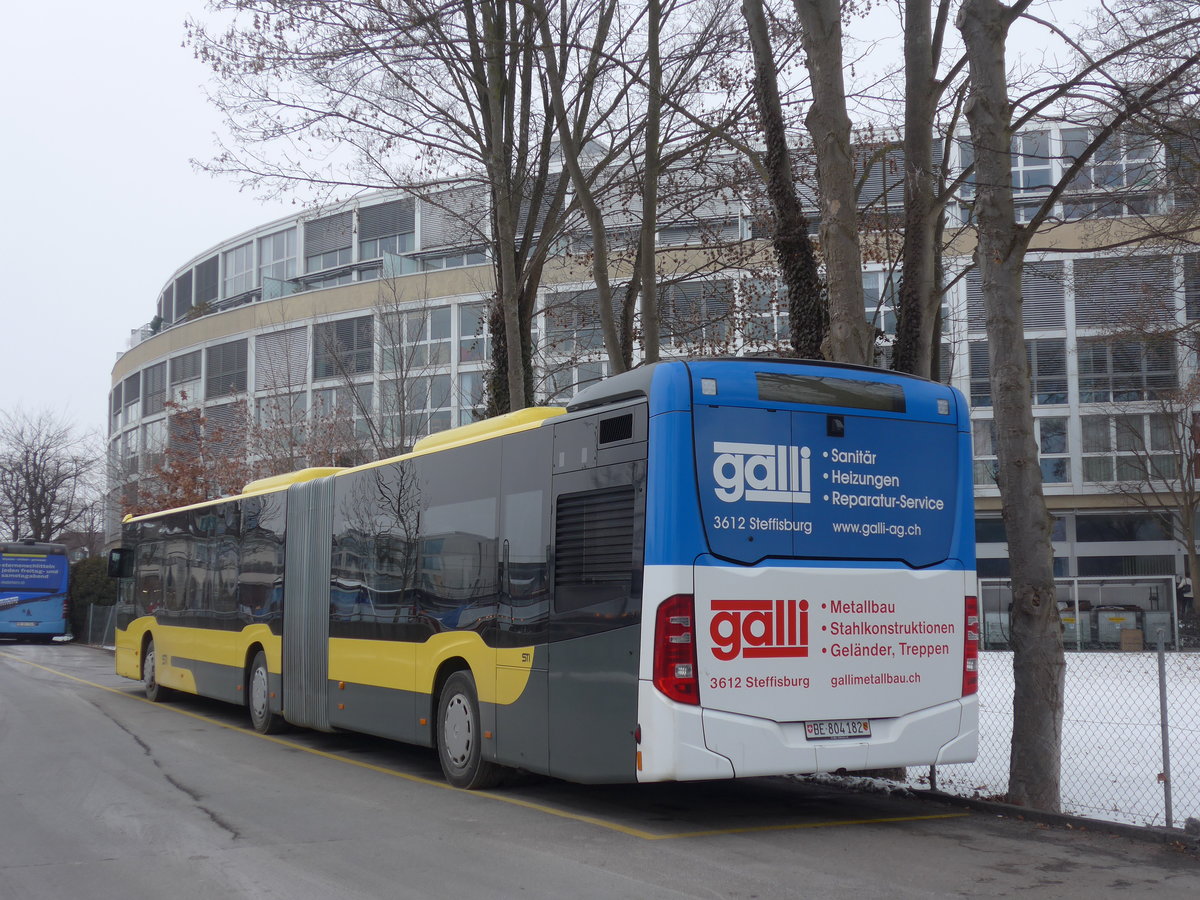 (178'157) - STI Thun - Nr. 182/BE 804'182 - Mercedes am 22. Januar 2017 bei der Schifflndte Thun