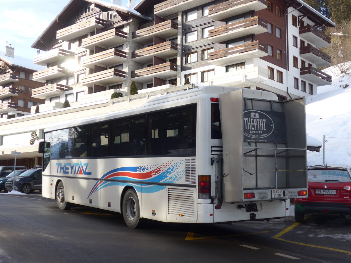 (178'180) - Theytaz, Sion - VS 11'009 - Setra am 28. Januar 2017 in Les Collons, Office Tourisme