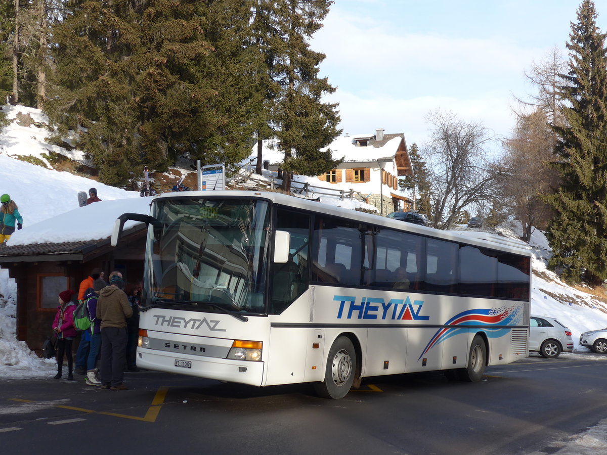 (178'181) - Theytaz, Sion - VS 11'009 - Setra am 28. Januar 2017 in Les Collons, Office Tourisme