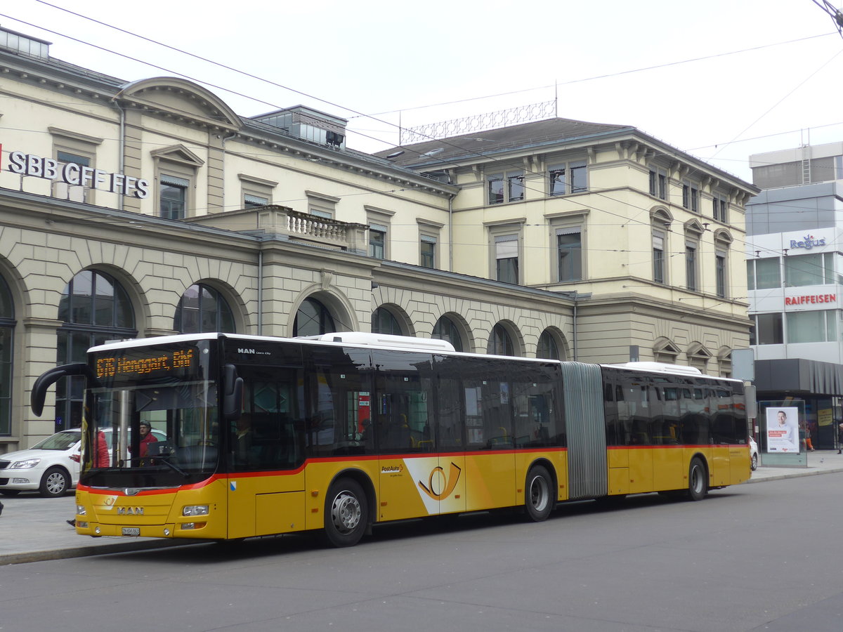 (178'470) - Moser, Flaach - Nr. 325/ZH 696'863 - MAN am 10. Februar 2017 beim Hauptbahnhof Winterthur