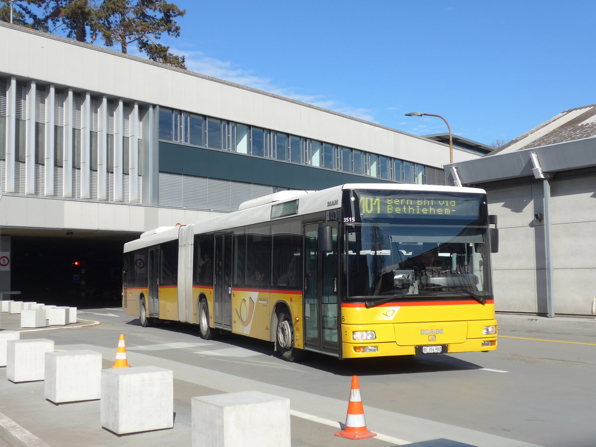 (178'728) - Steiner, Ortschwaben - Nr. 6/BE 354'980 - MAN am 20. Februar 2017 in Bern, Postautostation