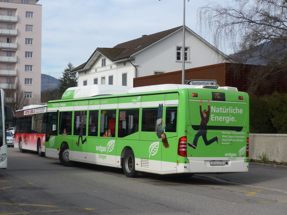 (178'800) - BGU Grenchen - Nr. 25/SO 144'839 - Mercedes am 4. Mrz 2017 beim Bahnhof Grenchen Sd