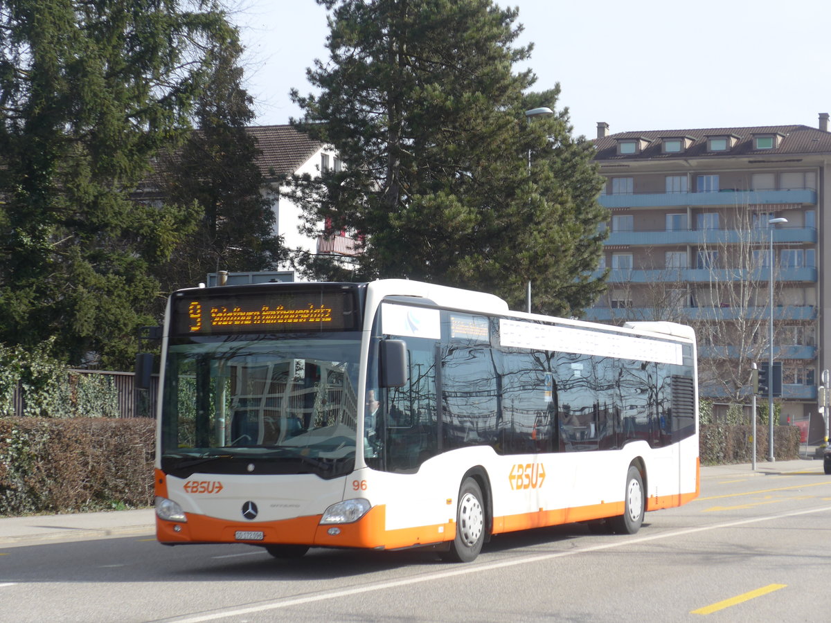 (178'810) - BSU Solothurn - Nr. 96/SO 172'096 - Mercedes am 4. Mrz 2017 beim Hauptbahnhof Solothurn