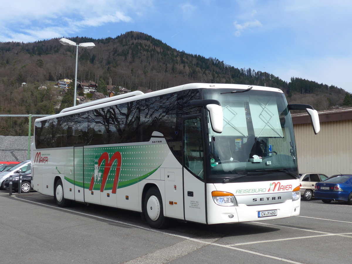 (178'835) - Aus Deutschland: Maier, Neubulach - CW-M 460 - Setra am 4. Mrz 2017 in Thun, Seestrasse