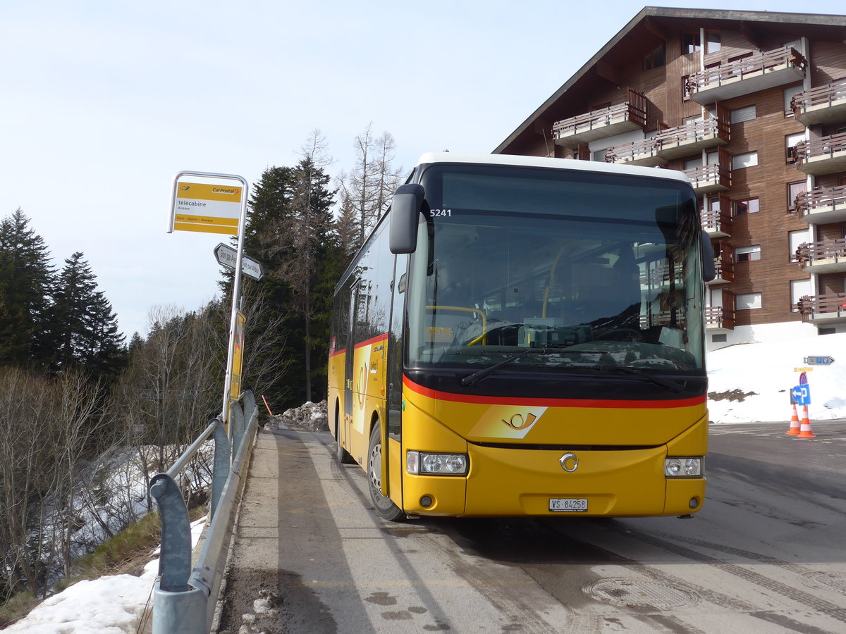 (178'955) - Buchard, Leytron - VS 84'258 - Irisbus am 12. Mrz 2017 in Anzre, Tlcabine