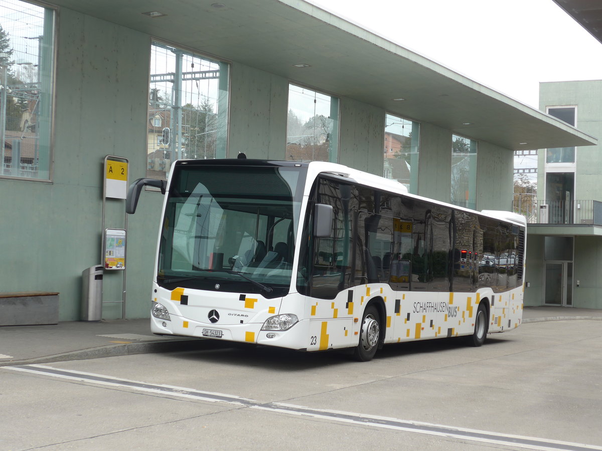 (179'021) - SB Schaffhausen - Nr. 23/SH 54'323 - Mercedes am 20. Mrz 2017 beim Bahnhof Schaffhausen