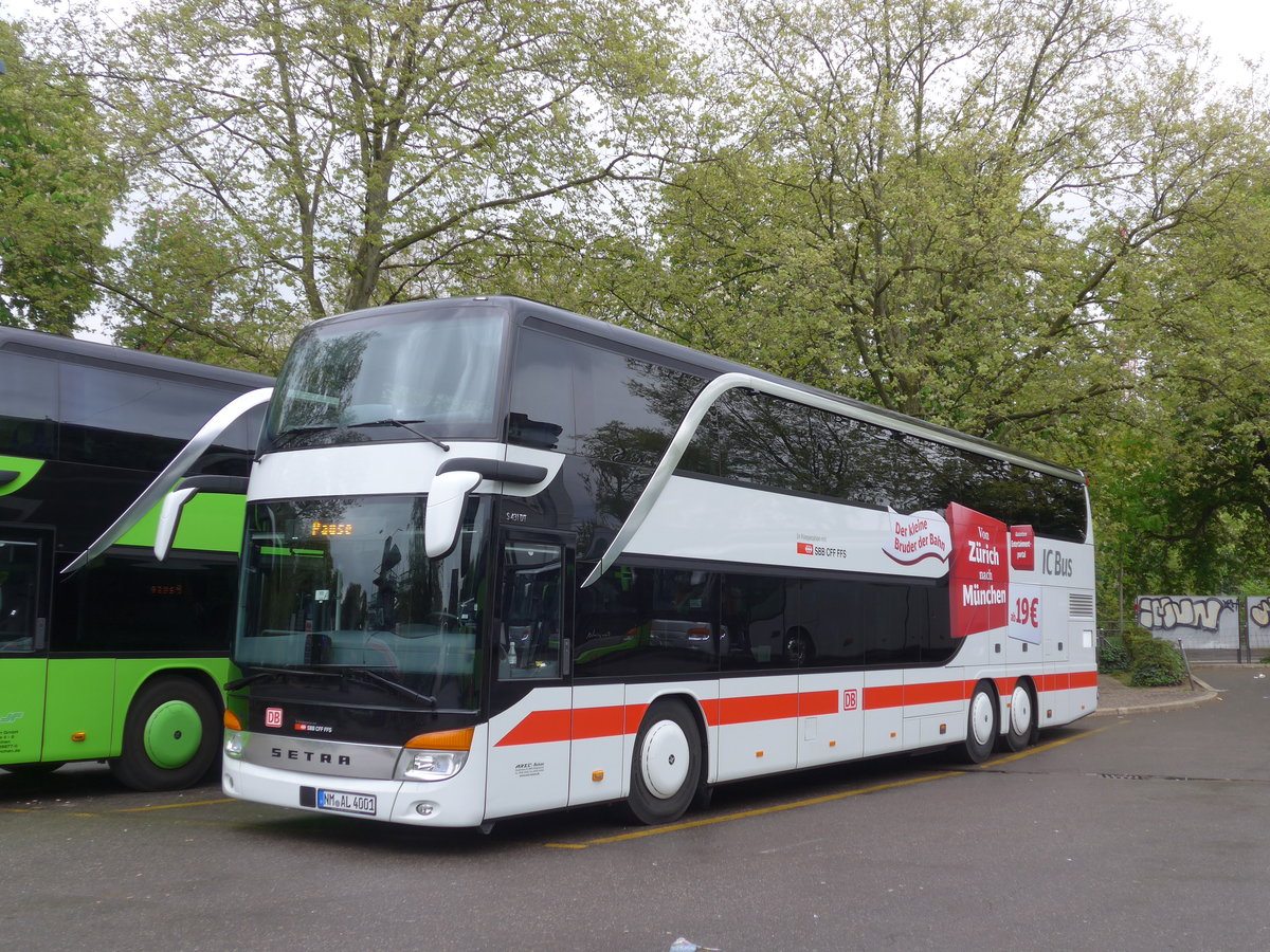 (179'608) - Aus Deutschland: Arzt, Seligenporten - NM-AL 4001 - Setra am 16. April 2017 in Zrich, Sihlquai