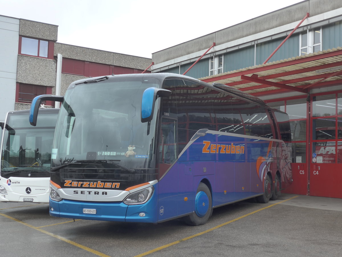 (179'723) - Zerzuben, Visp-Eyholz - Nr. 12/VS 100'431 - Setra am 26. April 2017 in Kloten, EvoBus