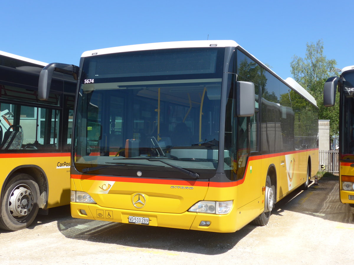 (179'851) - CarPostal Ouest - VD 510'289 - Mercedes am 29. April 2017 in Yverdon, Garage