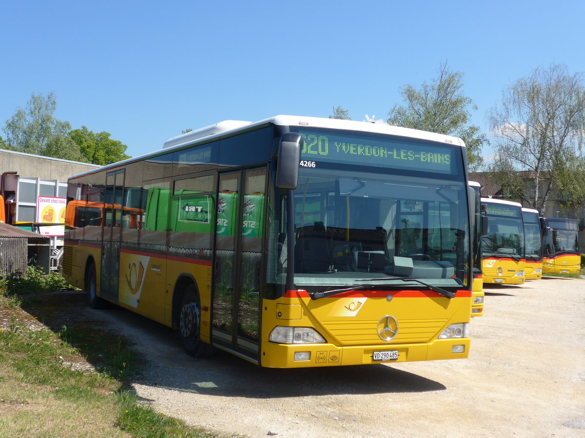 (179'856) - CarPostal Ouest - VD 290'485 - Mercedes (ex Geinoz, Yverdon) am 29. April 2017 in Yverdon, Garage