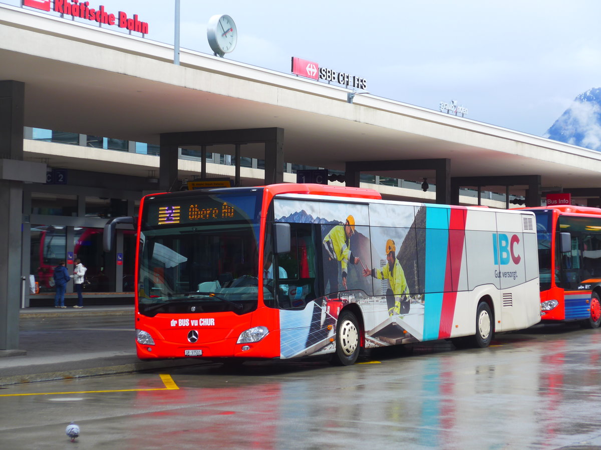 (179'989) - SBC Chur - Nr. 1/GR 97'501 - Mercedes am 4. Mai 2017 beim Bahnhof Chur