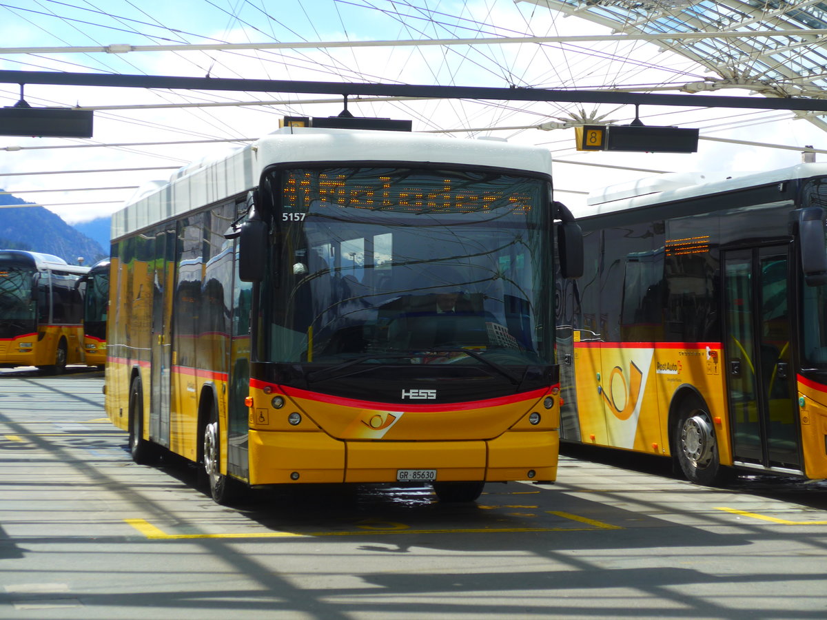 (179'999) - PostAuto Graubnden - GR 85'630 - Scania/Hess am 4. Mai 2017 in Chur, Postautostation