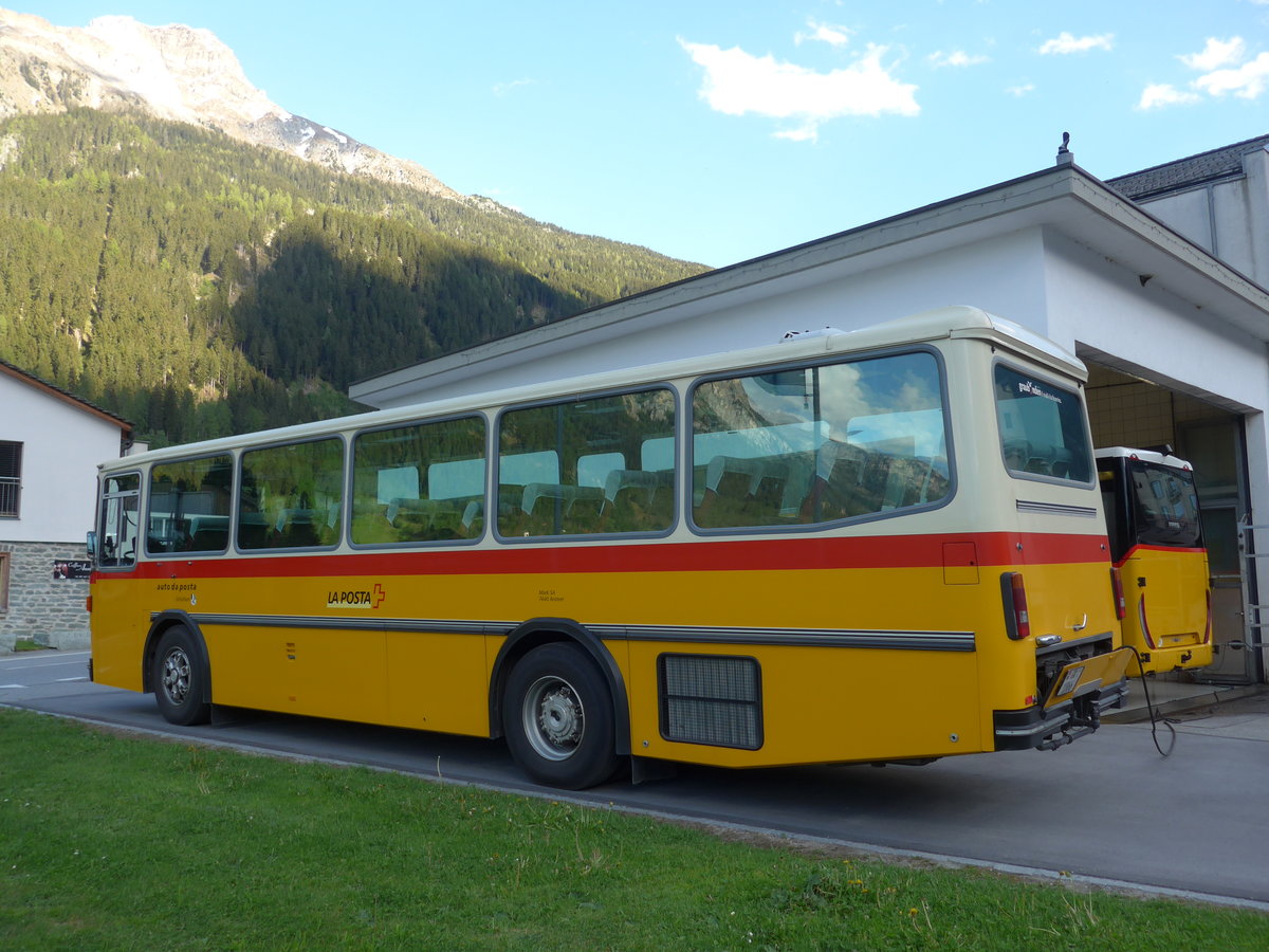 (180'430) - Mark, Andeer - GR 1866 - Saurer/R&J (ex PostAuto Graubnden; ex P 24'350) am 22. Mai 2017 in Andeer, Garage