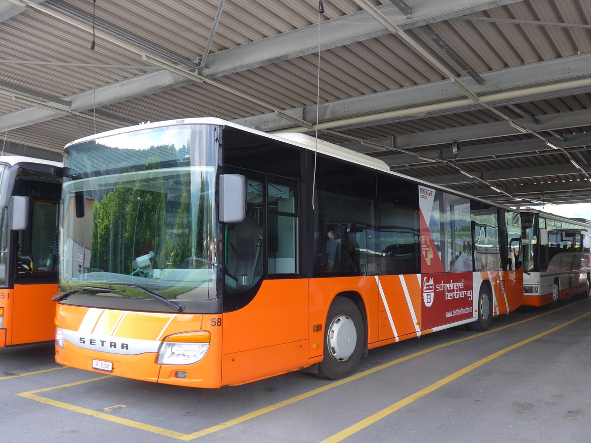 (180'704) - AAGU Altdorf - Nr. 58/UR 9348 - Setra am 24. Mai 2017 in Schattdorf, Garage