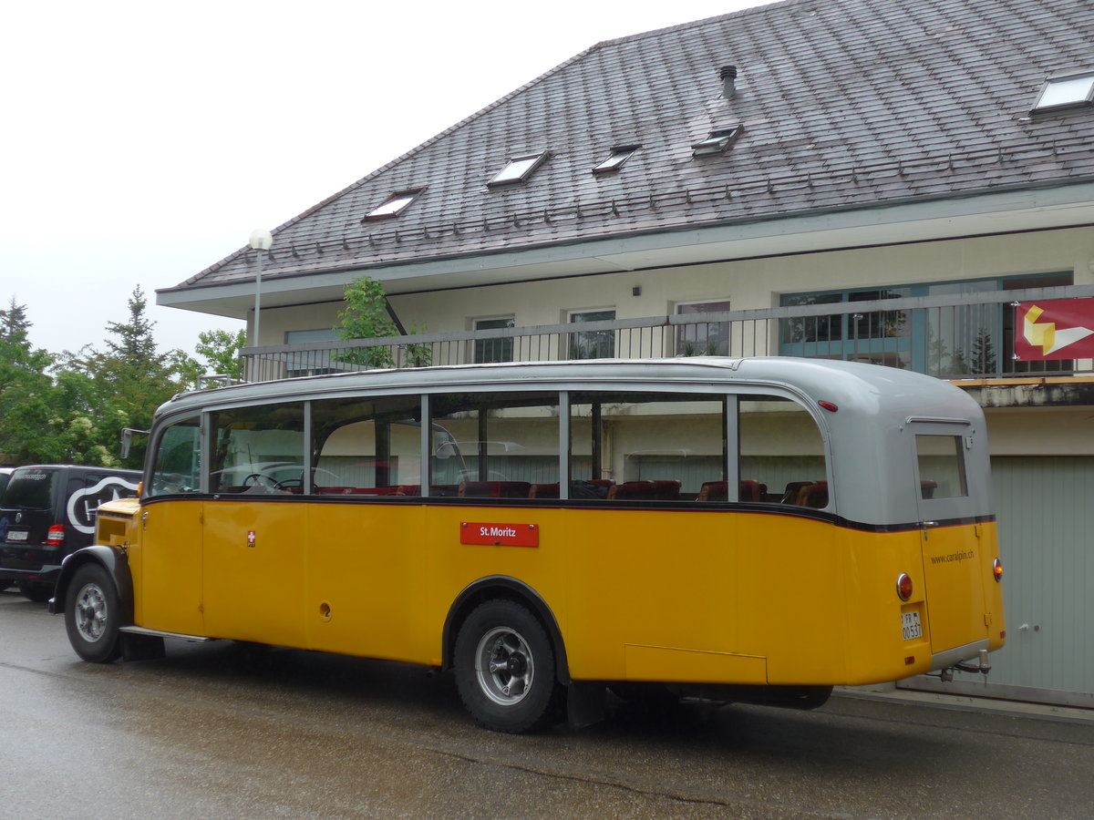 (180'915) - Schlapp, Cottens - FR 300'537 - Saurer/Saurer (ex SATEG, Lausanne; ex P 23'086; ex P 2138) am 4. Juni 2017 in Emmenmatt, Moosegg