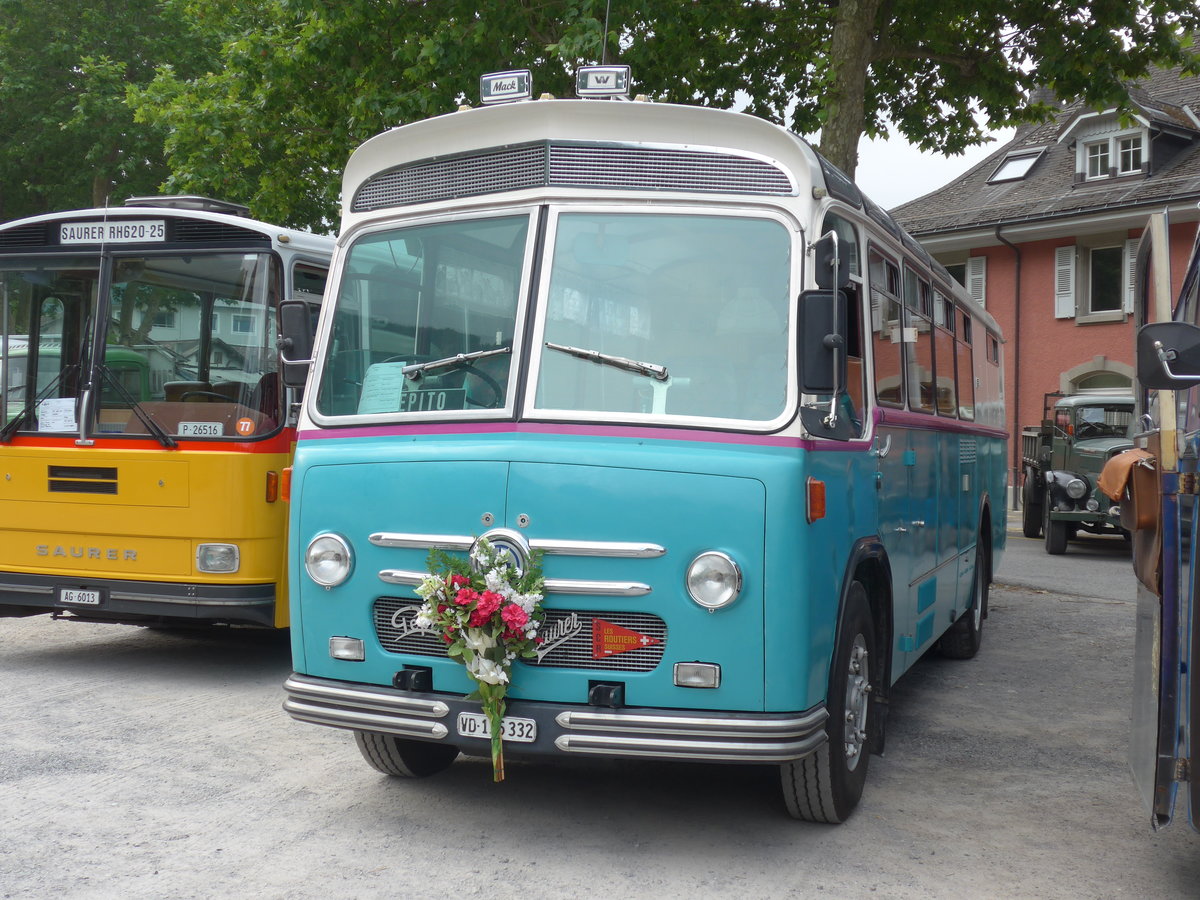 (181'264) - Pittet, Aigle - VD 135'332 - Saurer/Saurer (ex M+79'518; ex P 24'137) am 24. Juni 2017 in Aigle, Saurertreffen