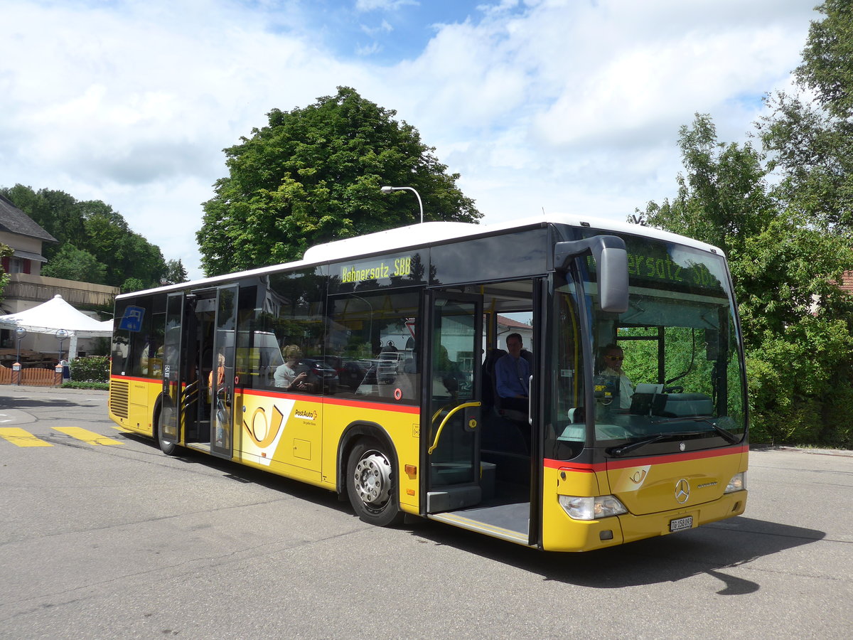 (181'984) - PostAuto Ostschweiz - TG 158'093 - Mercedes (ex Nr. 3) am 10. Juli 2017 beim Bahnhof Rickenbach-Attikon