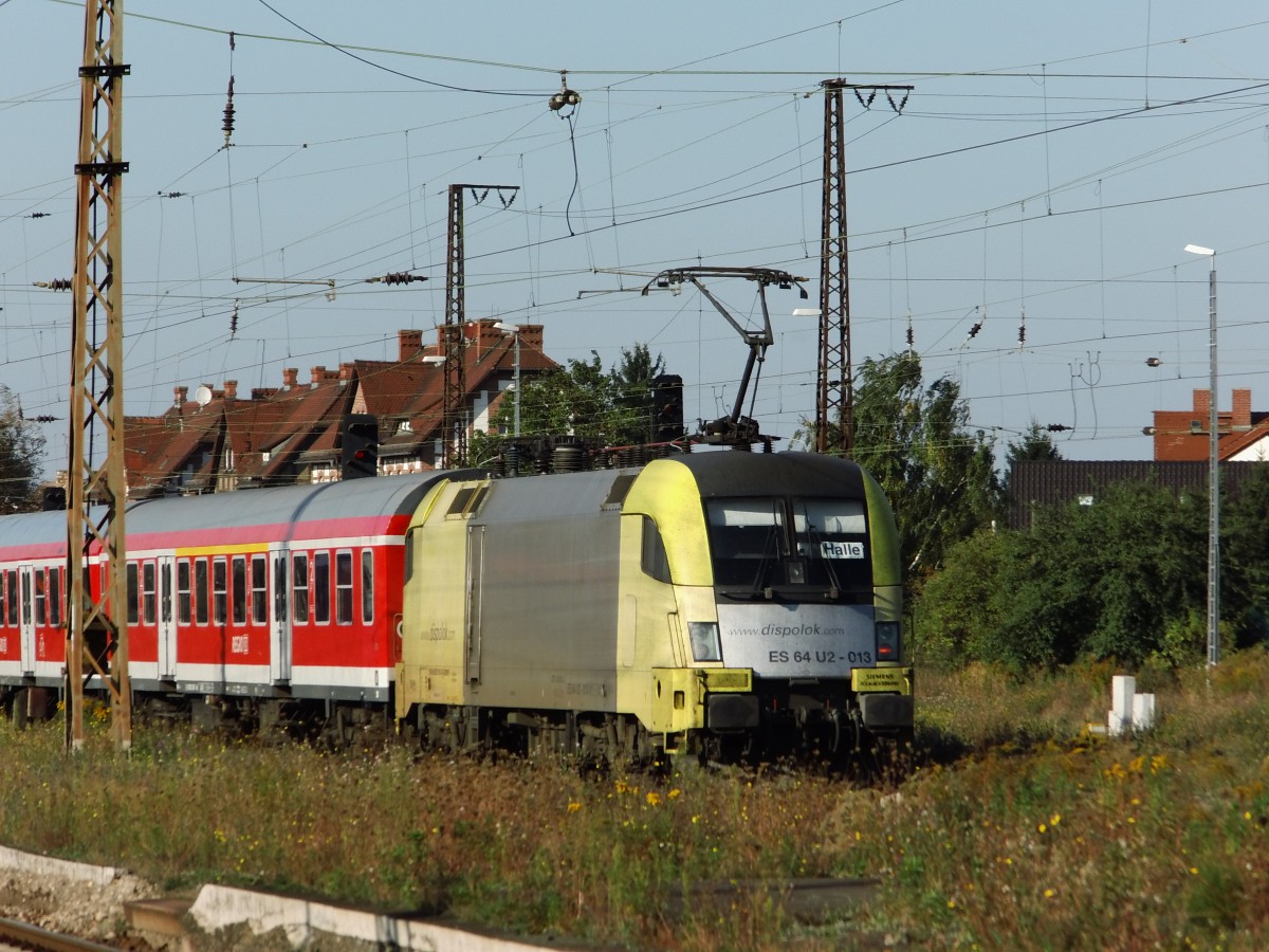 182 513 mit RB Eisenach-Halle in Grokorbetha, 30.09.2013.