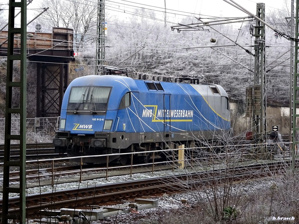 182 912-6 war abgestellt beim bahnhof hh.harburg,21.01.19