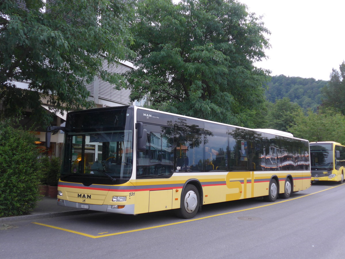 (182'174) - STI Thun - Nr. 131/BE 801'131 - MAN am 22. Juli 2017 bei der Schifflndte Thun