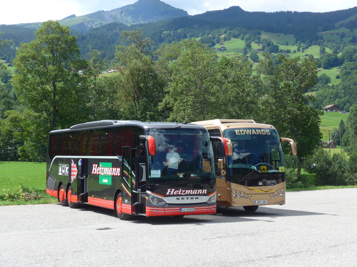 (182'365) - Aus Deutschland: Heizmann, Schopfheim - L-H 6000 - Setra am 30. Juli 2017 in Grindelwald, Mnnlichenbahn