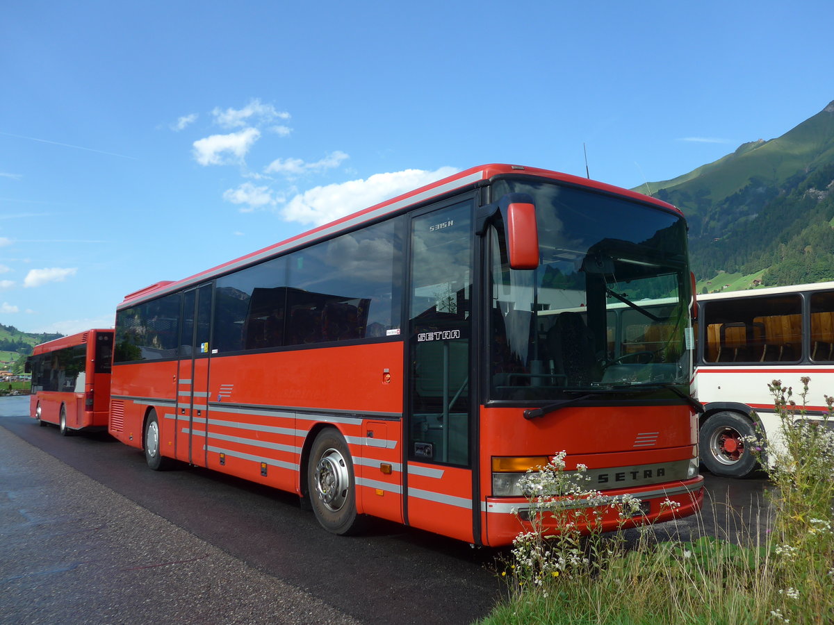 (182'435) - AFA Adelboden - Nr. 22 - Setra (ex Nr. 8) am 31. Juli 2017 in Frutigen, Garage