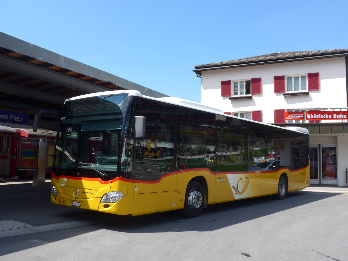 (182'770) - PostAuto Graubnden - GR 168'859 - Mercedes am 5. August 2017 beim Bahnhof Klosters