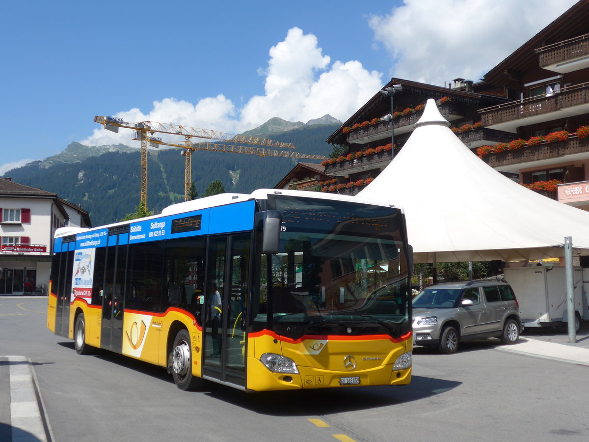 (182'775) - PostAuto Graubnden - GR 168'859 - Mercedes am 5. August 2017 beim Bahnhof Klosters