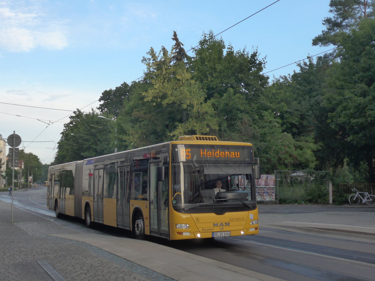 (183'123) - DVS Dresden - Nr. 930'604/DD-VS 1604 - MAN am 9. August 2017 in Dresden, Schillerplatz