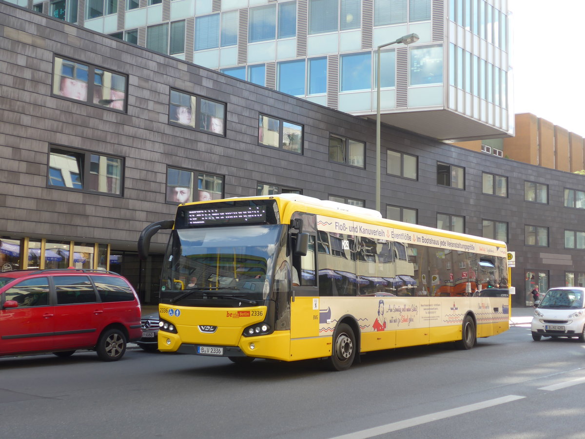 (183'207) - BVG Berlin - Nr. 2336/B-V 2336 - VDL am 9. August 2017 in Berlin, Charlottenstrasse