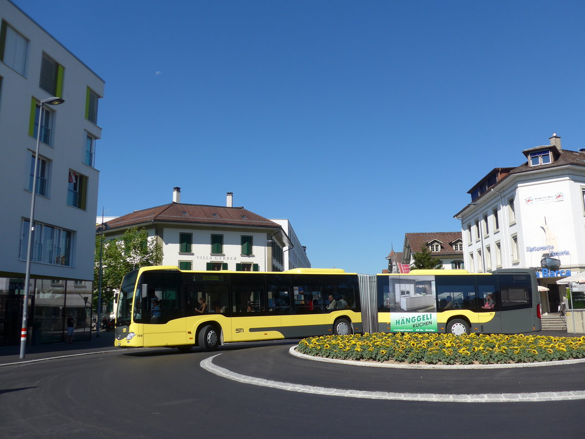 (183'512) - STI Thun - Nr. 166/BE 752'166 - Mercedes am 14. August 2017 in Thun, Guisanplatz