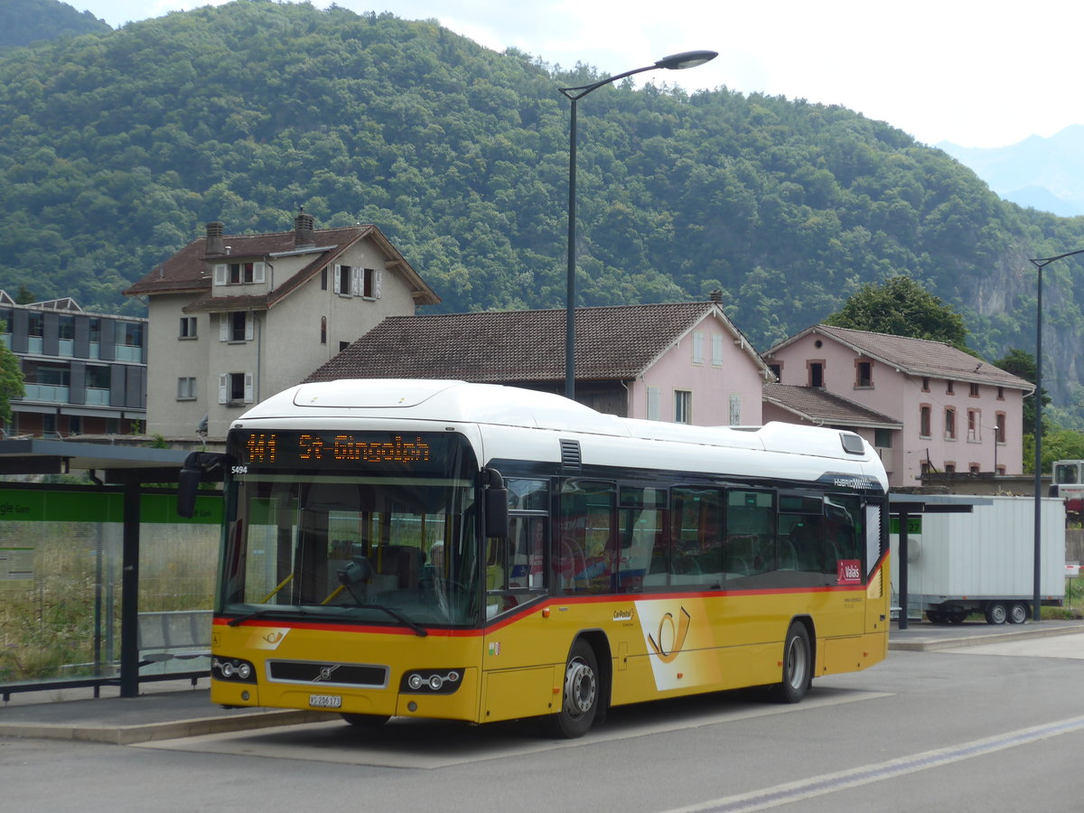 (183'994) - TPC Aigle - VS 206'173 - Volvo am 24. August 2017 beim Bahnhof Aigle