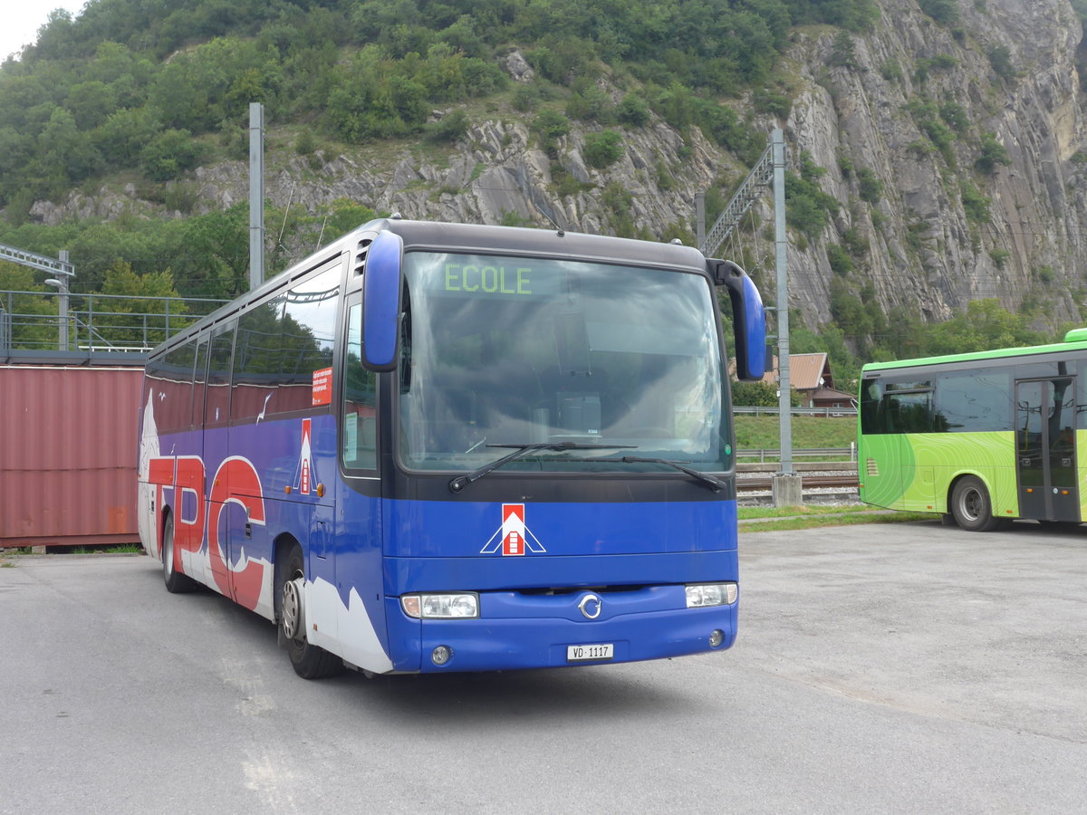 (184'006) - TPC Aigle - Nr. 12/VD 1117 - Irisbus am 24. August 2017 in Aigle, Dpt