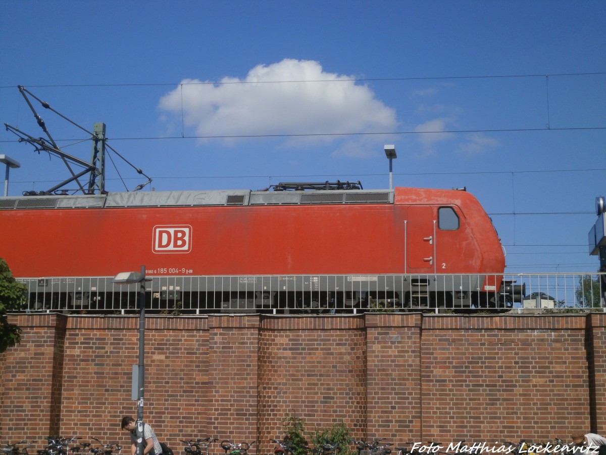 185 004-9 am Hallenser Hbf am 15.5.15