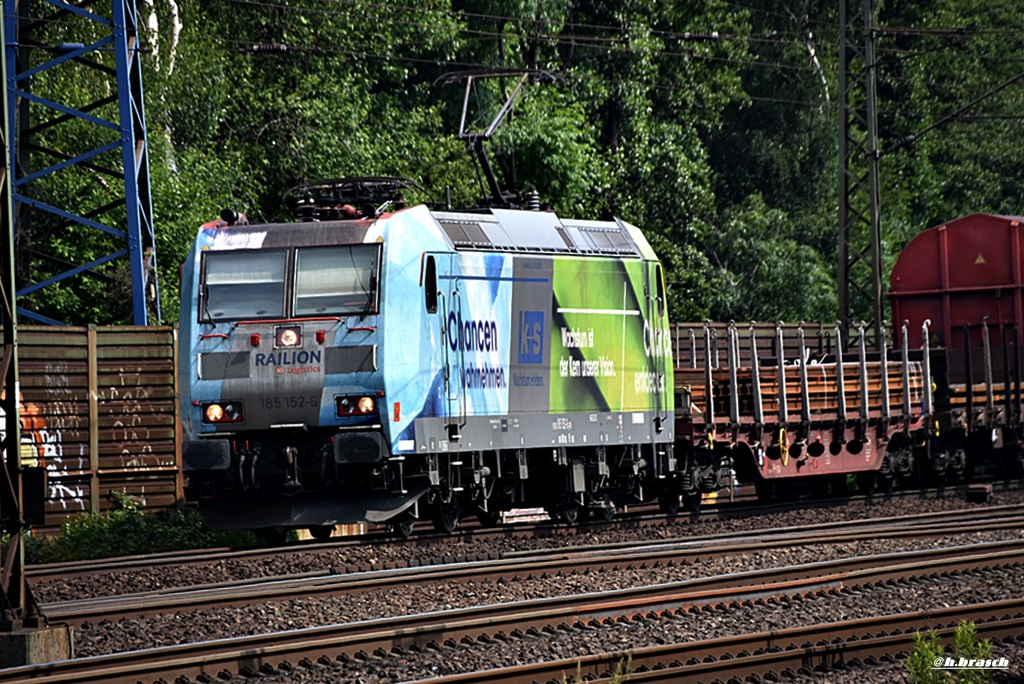 185 152-6 zog einen mischer durch hh-harburg,16.06.16