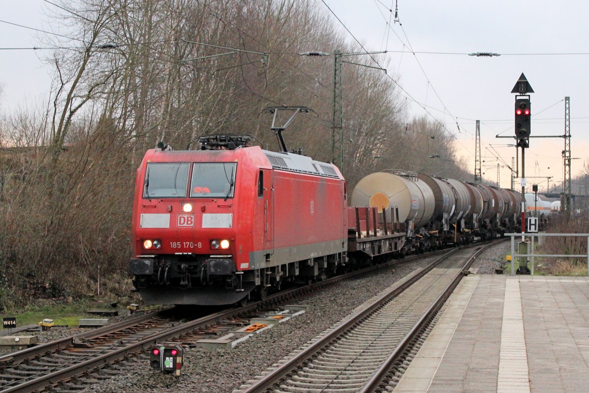 185 170-8 mit einen  Gemischten  am Haken. Tostedt 26.01.2016