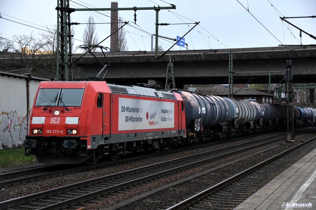 185 273-0 zog einen tanker durch hh-harburg,02.04.19