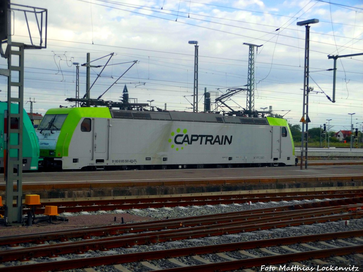 185 581-6 von ITL mit einer weiteren 185er im Leipziger Hbf am 2.7.16