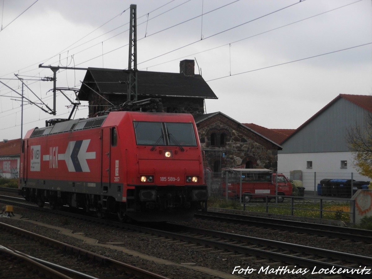 185 589 der HGK in Delitzsch am 22.10.15